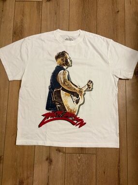 Zach Bryan Merch T-Shirt with Guitar Print
